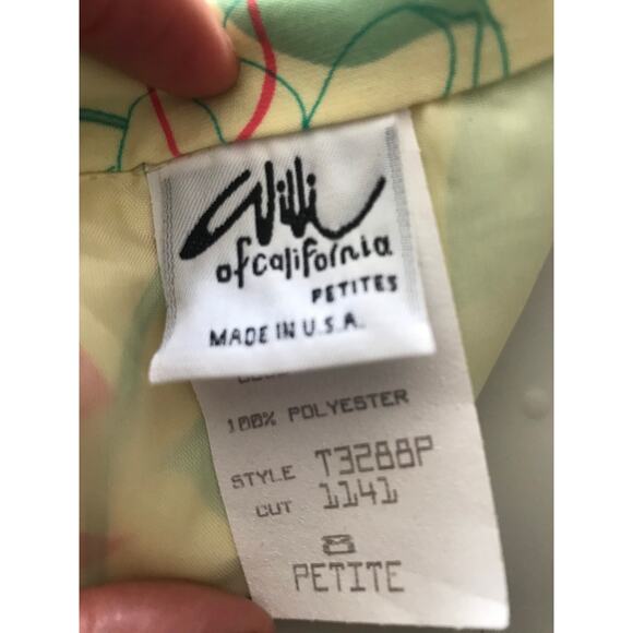 Vintage Willi of California floral dress SZ8P - Picture 5 of 10